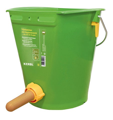 Feeding Buckets, Teats and Bottles Feeding Bucket with Hygienic Valve ... the one with the lid