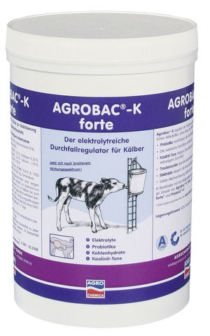 Dietary and Calcium Supplements Agrobac®-K Powder Bowel regulatory powder for calves with diarrhoea, with natural detoxification function